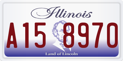 IL license plate A158970