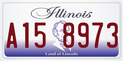 IL license plate A158973