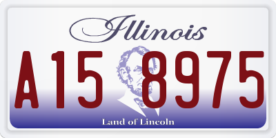 IL license plate A158975