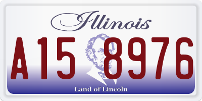 IL license plate A158976