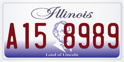 IL license plate A158989