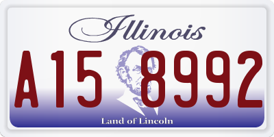 IL license plate A158992