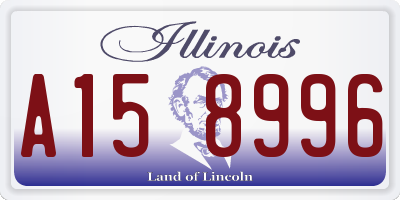 IL license plate A158996