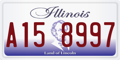 IL license plate A158997