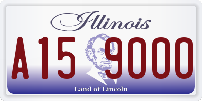 IL license plate A159000