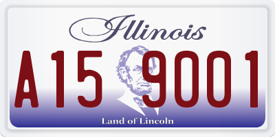 IL license plate A159001