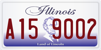 IL license plate A159002