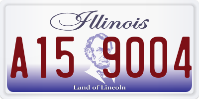 IL license plate A159004