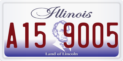 IL license plate A159005
