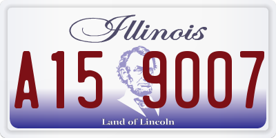 IL license plate A159007