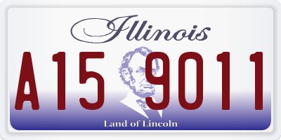 IL license plate A159011