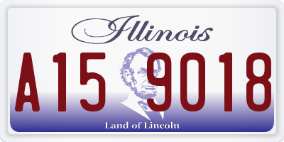 IL license plate A159018