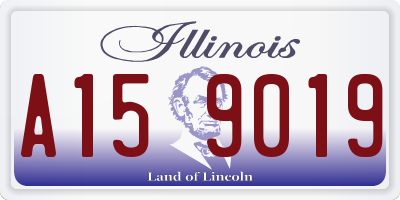 IL license plate A159019