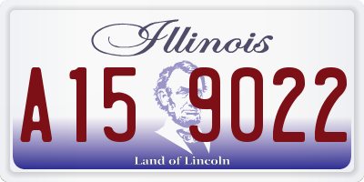 IL license plate A159022