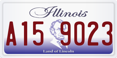 IL license plate A159023
