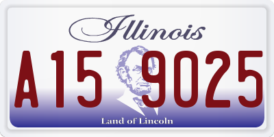 IL license plate A159025