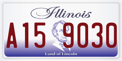 IL license plate A159030