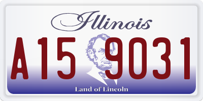 IL license plate A159031