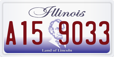 IL license plate A159033