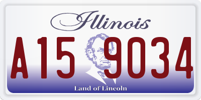 IL license plate A159034
