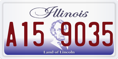 IL license plate A159035
