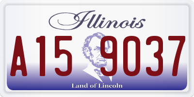 IL license plate A159037