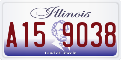 IL license plate A159038