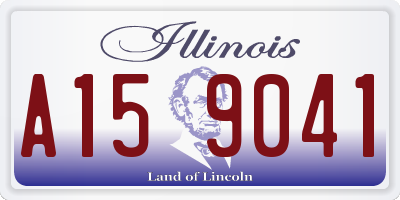 IL license plate A159041