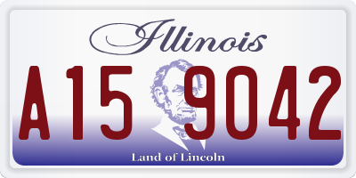 IL license plate A159042
