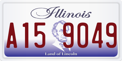 IL license plate A159049