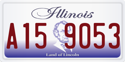IL license plate A159053
