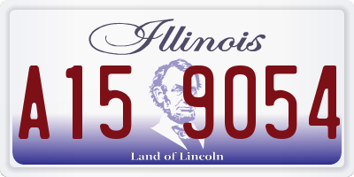 IL license plate A159054
