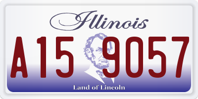 IL license plate A159057