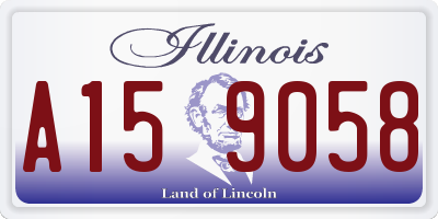 IL license plate A159058