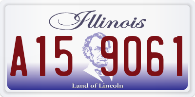 IL license plate A159061