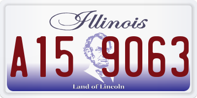 IL license plate A159063