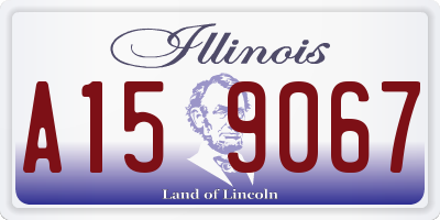 IL license plate A159067