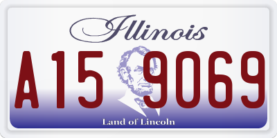 IL license plate A159069