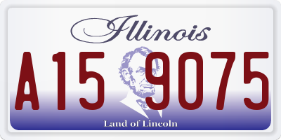 IL license plate A159075