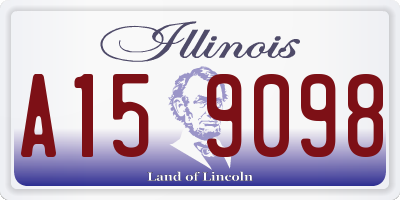 IL license plate A159098