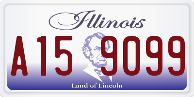 IL license plate A159099