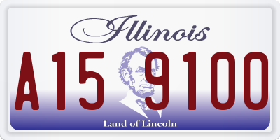 IL license plate A159100