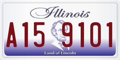 IL license plate A159101