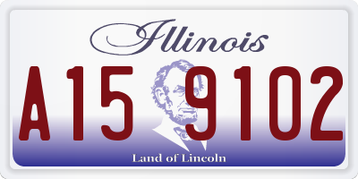 IL license plate A159102