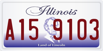 IL license plate A159103
