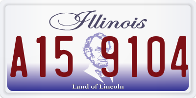 IL license plate A159104