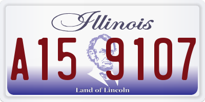 IL license plate A159107