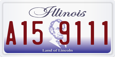 IL license plate A159111