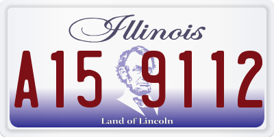 IL license plate A159112