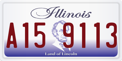 IL license plate A159113